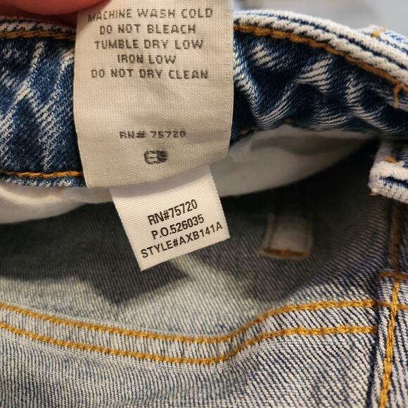 BKE Billie Slim Fit High Rise Cropped Wide Leg Raw Hem Jeans Womens 26 X 27 - Picture 5 of 8